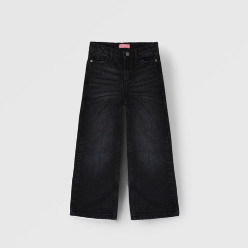 Wide-Leg Jeans In Black